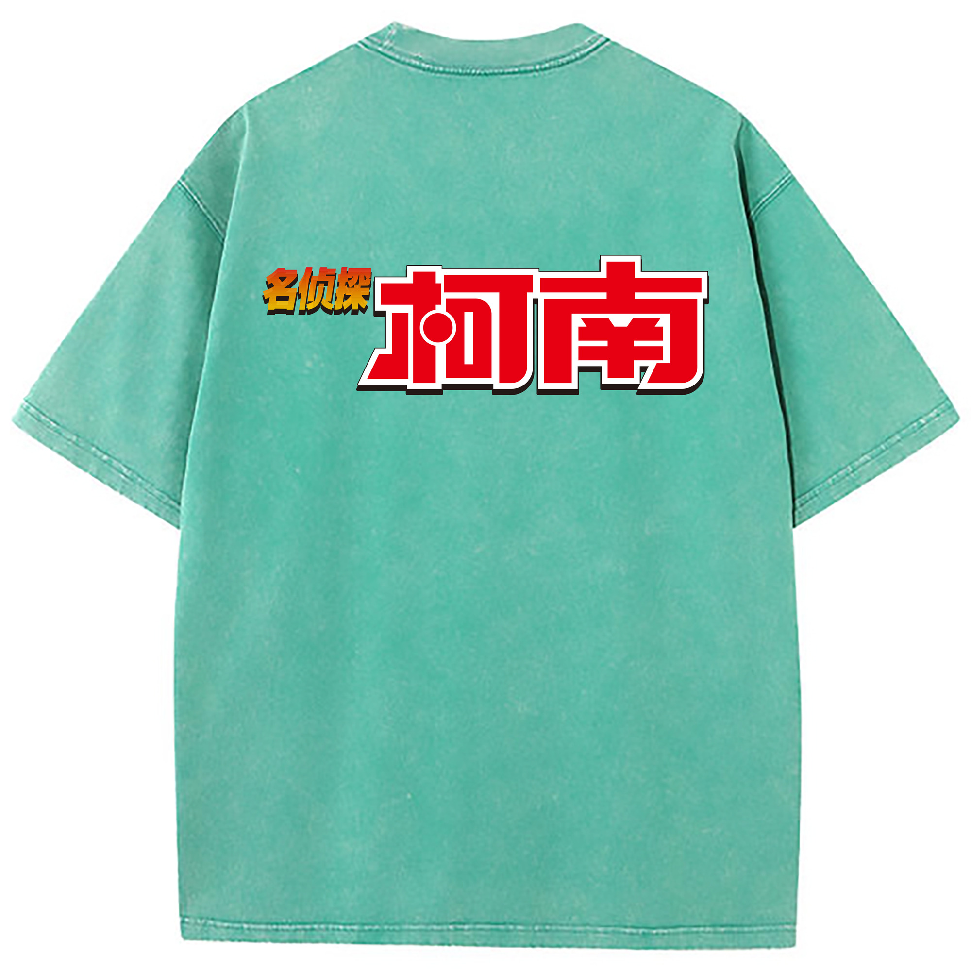（画像用） 名探偵コナン Detective Conan 綿100% ヴィンテージ風 半袖Tシャツ（背面プリント）